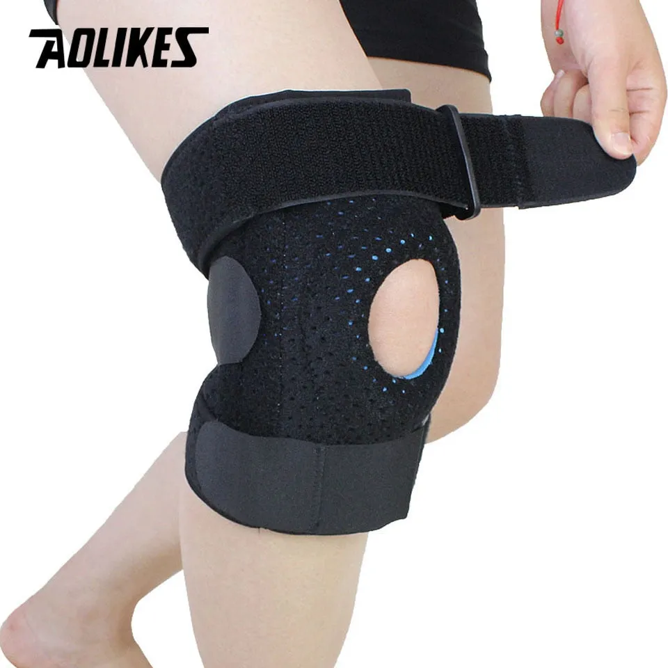 1PC Meniscus Knee Pads Silica Gel Knee pads Hiking Running Basketball Knee Support Breathable Sports Knee Protector