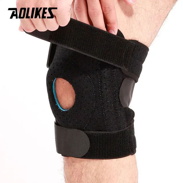 1PC Meniscus Knee Pads Silica Gel Knee pads Hiking Running Basketball Knee Support Breathable Sports Knee Protector