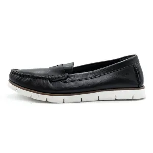 5Th Avenue Loafers Leather Black Colour For Women