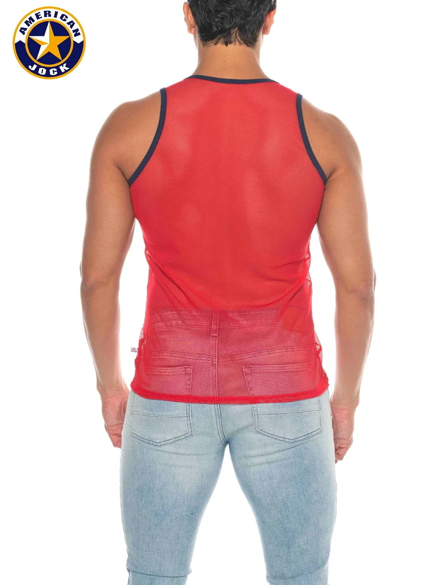 A J Phys Ed Mesh Tank Top