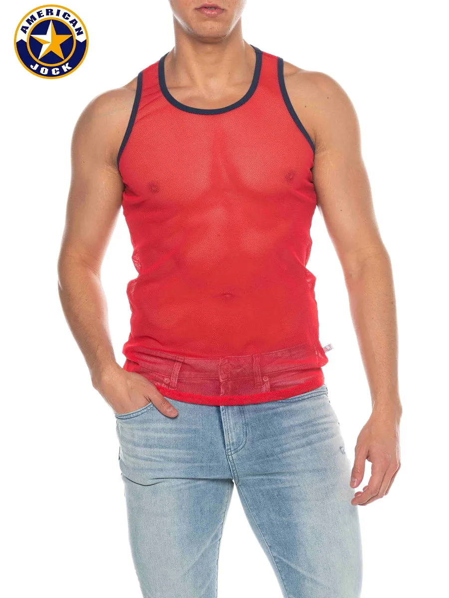 A J Phys Ed Mesh Tank Top