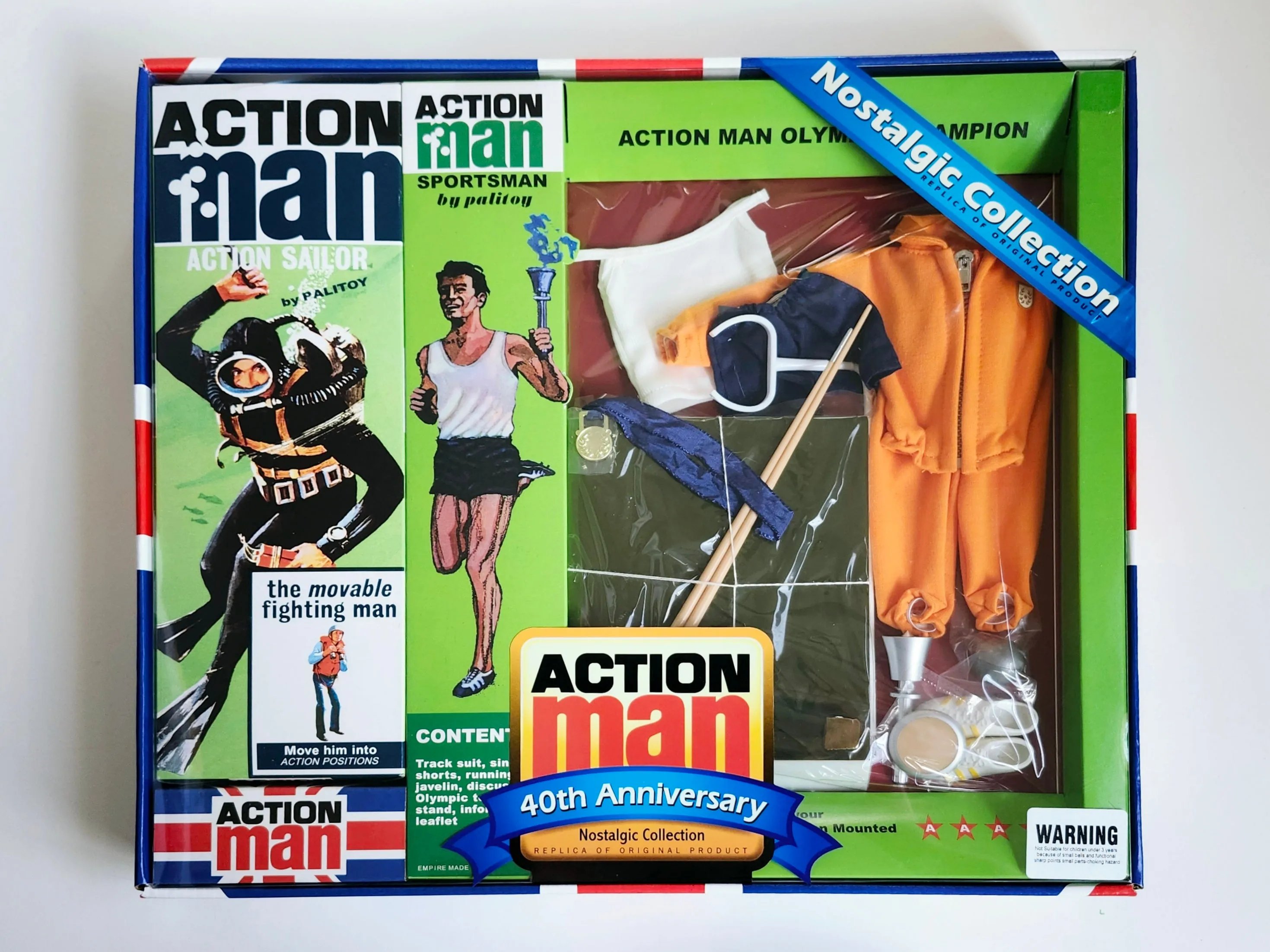 Action Man 40th Anniversary Nostalgic Collection Olympic Champion 12-Inch Action Figure Set