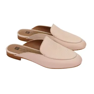 AiciBerllucci Nude  Sheepskin leather & Sheepskin lining- Selene -Women's Leather Loafer in summer- Sleek Loafers Slip on Shoes-Casual Flat Shoes