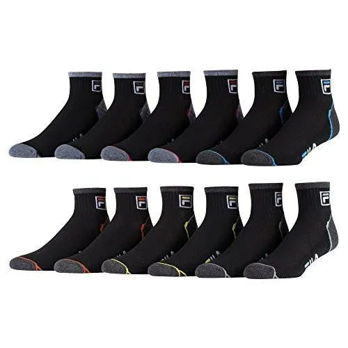 Ankle Socks 6 Pack Jacquard Logo Black 1315