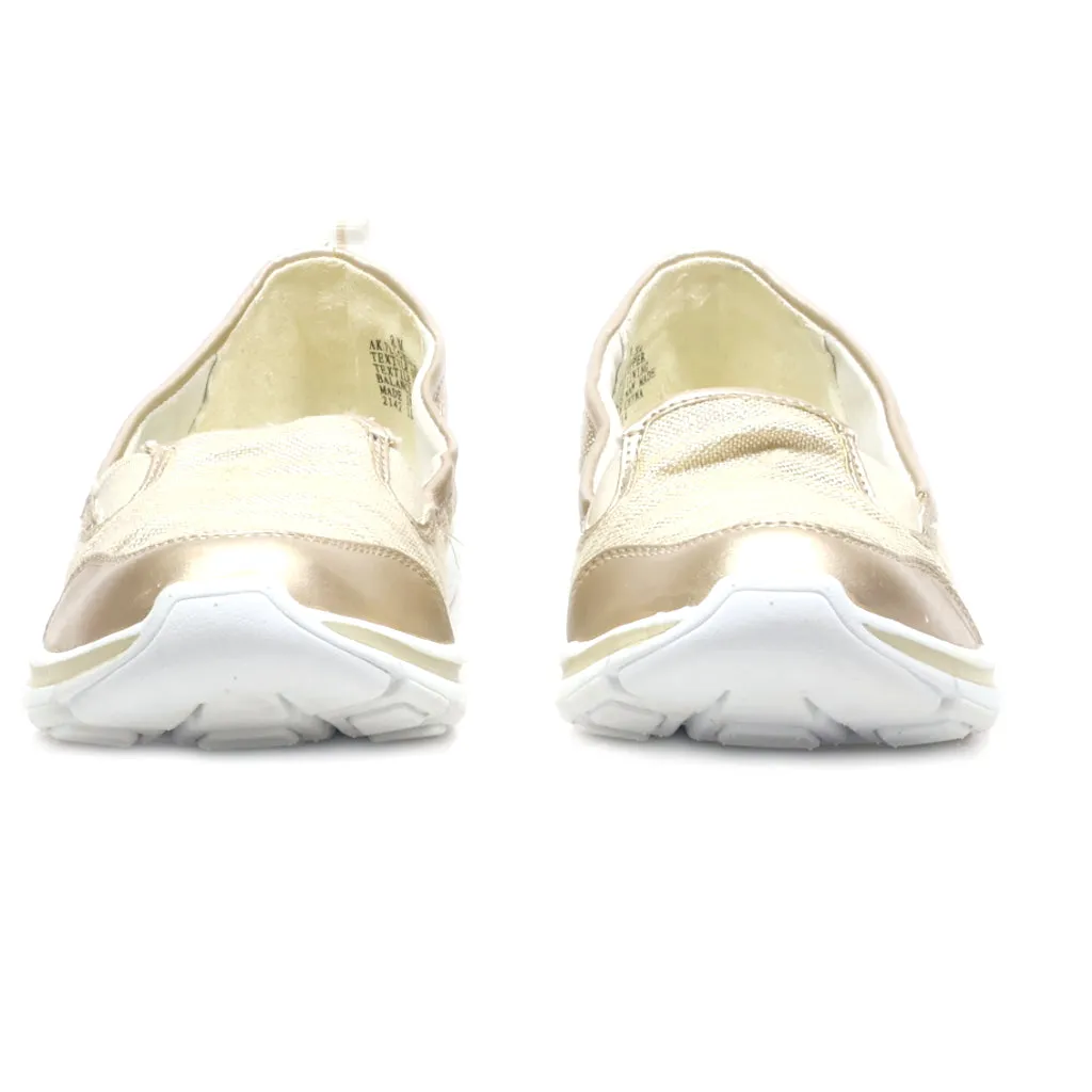 Anne Klein Loafers Fabric Gold Colour For Women