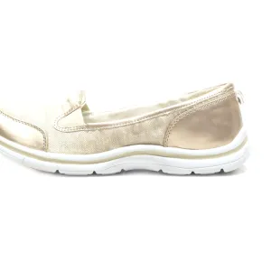 Anne Klein Loafers Fabric Gold Colour For Women