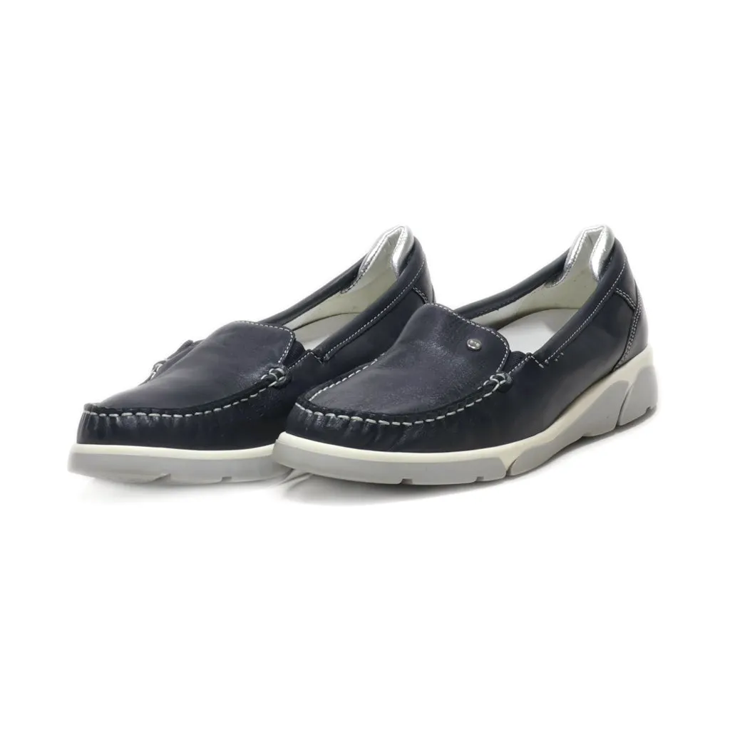 Ara Loafers Leather Grey Colour For Women