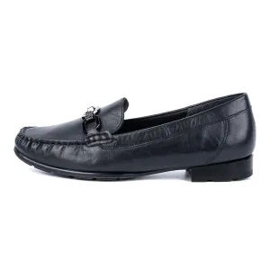 Ara Slipon Loafers Leather Black Colour For Women