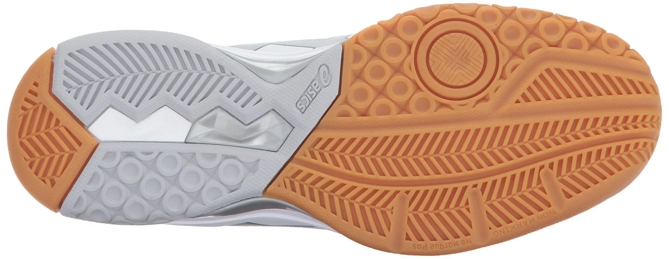 ASICS Womens Gel-Rocket 8 Volleyball Shoe, Silver/White, 9.5 Medium US