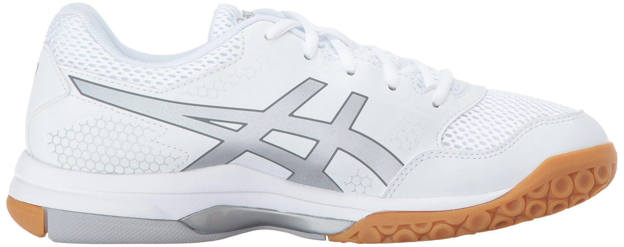 ASICS Womens Gel-Rocket 8 Volleyball Shoe, Silver/White, 9.5 Medium US