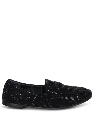 Ballet black leather loafer