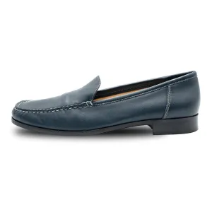 Bally Formal Loafers Leather Blue Colour For Women