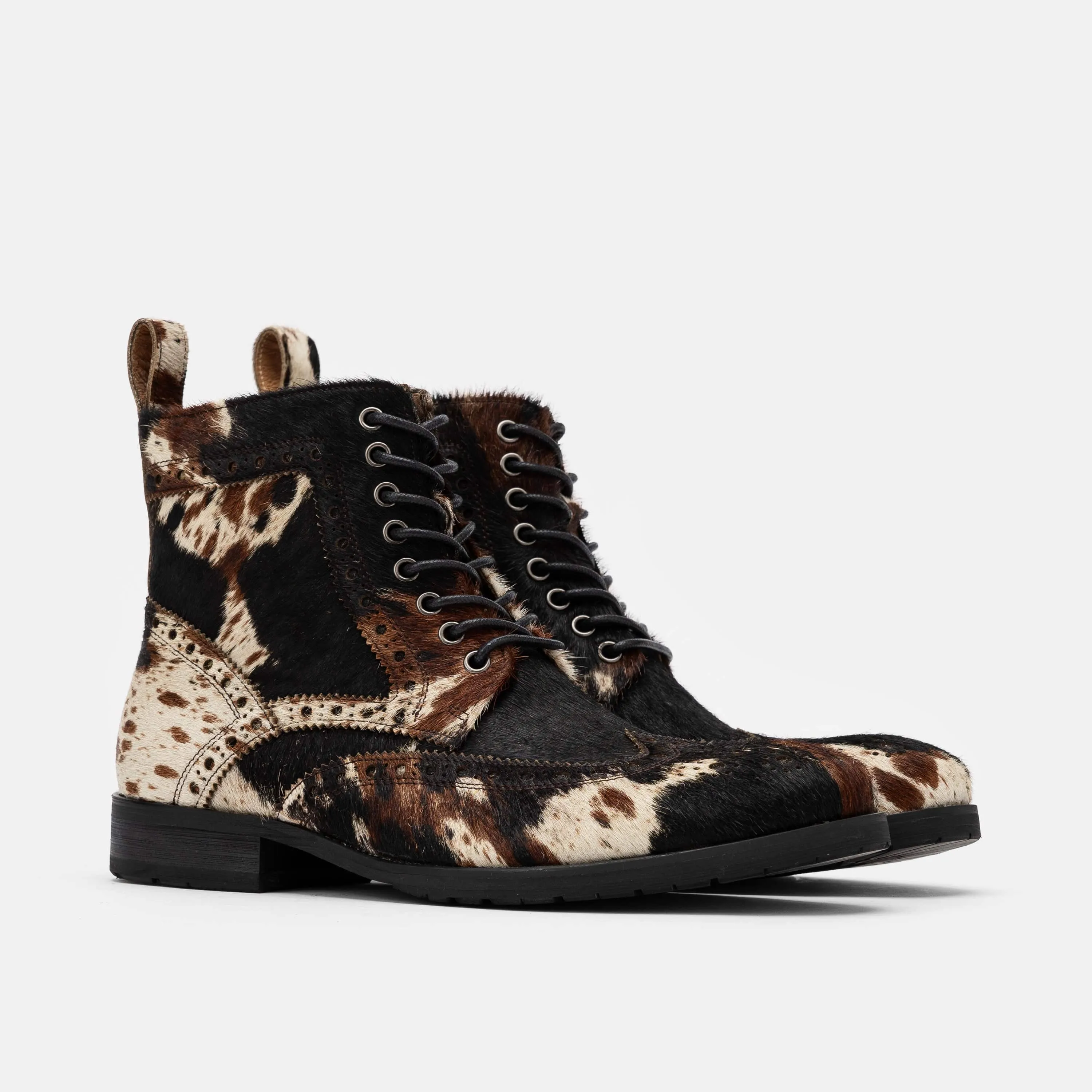 Belmont Dark Horse Wingtip Combat Boots