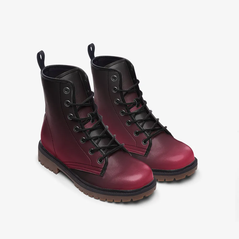 Boysenberry Fade Lace Up Boots