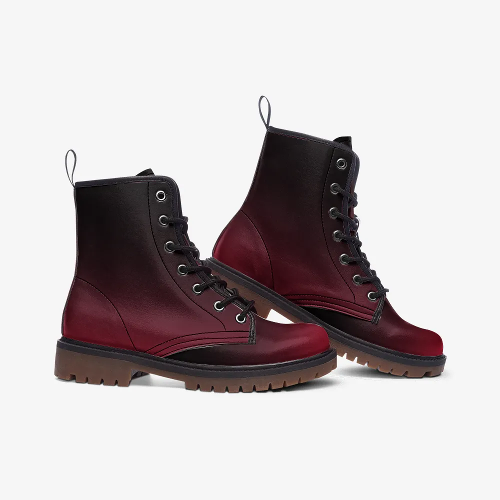 Boysenberry Fade Lace Up Boots