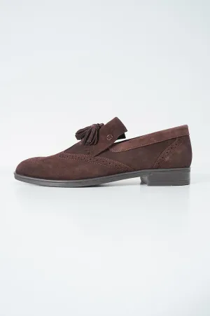 BROUGE LEATHER LOAFERS