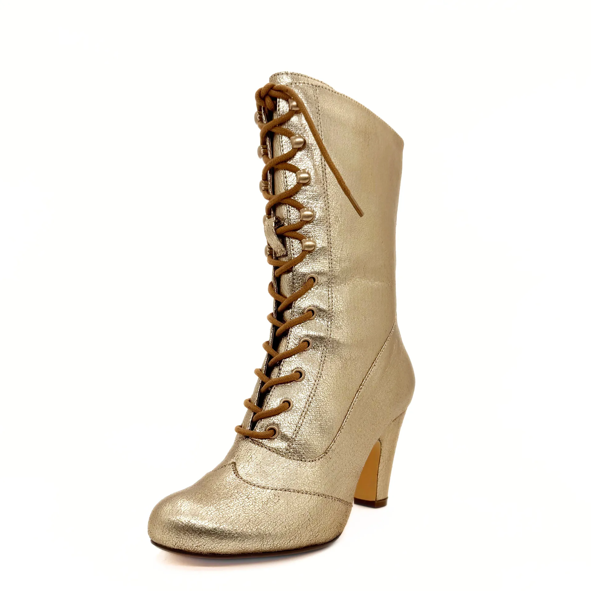 Claire Metallic Victorian Boots