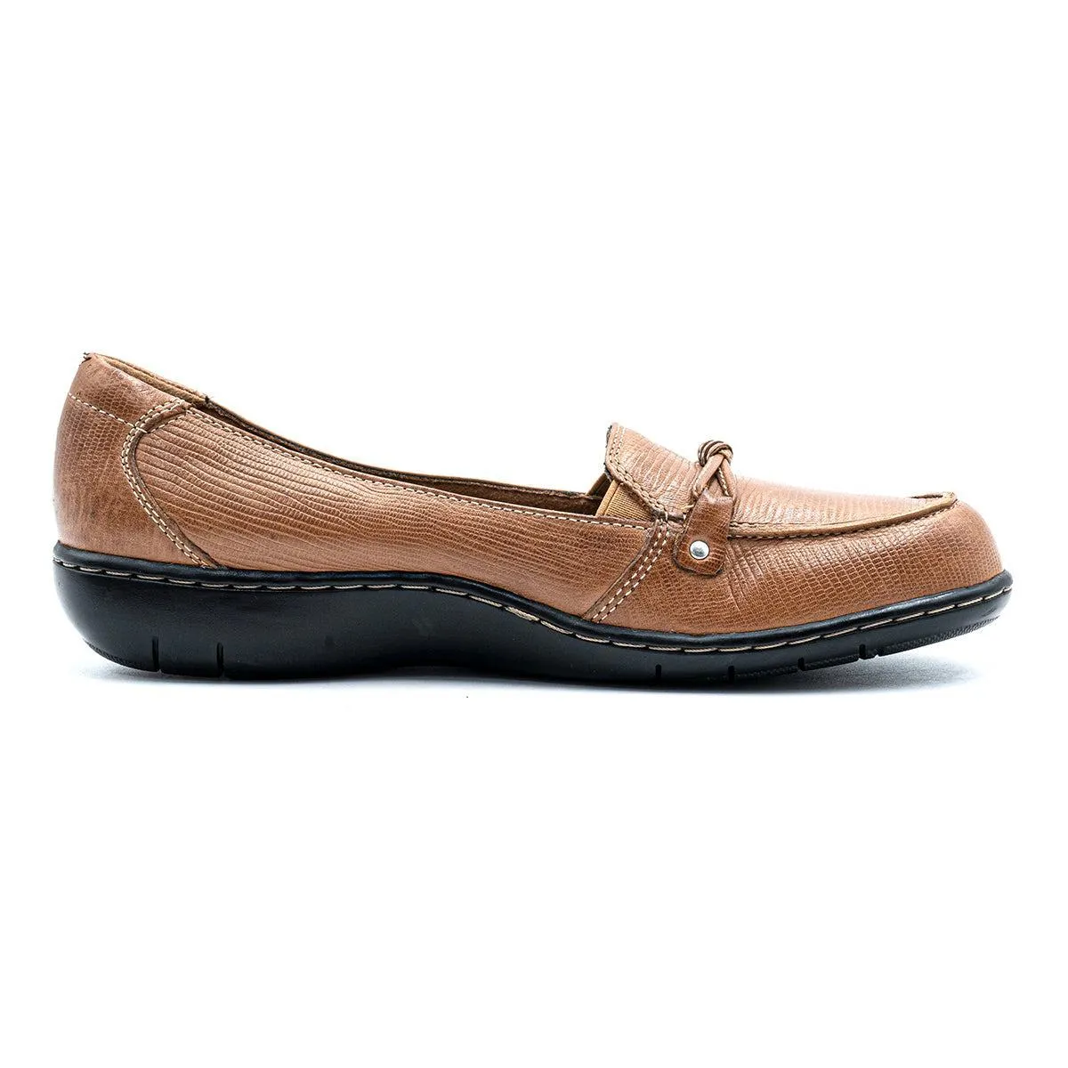 Clarks Bendables Casual Loafers Leather Brown Colour For Women