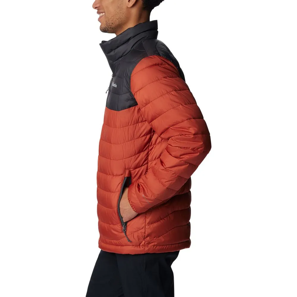 Columbia Powder Lite Jacket for Men - Warp Red/Shark - M