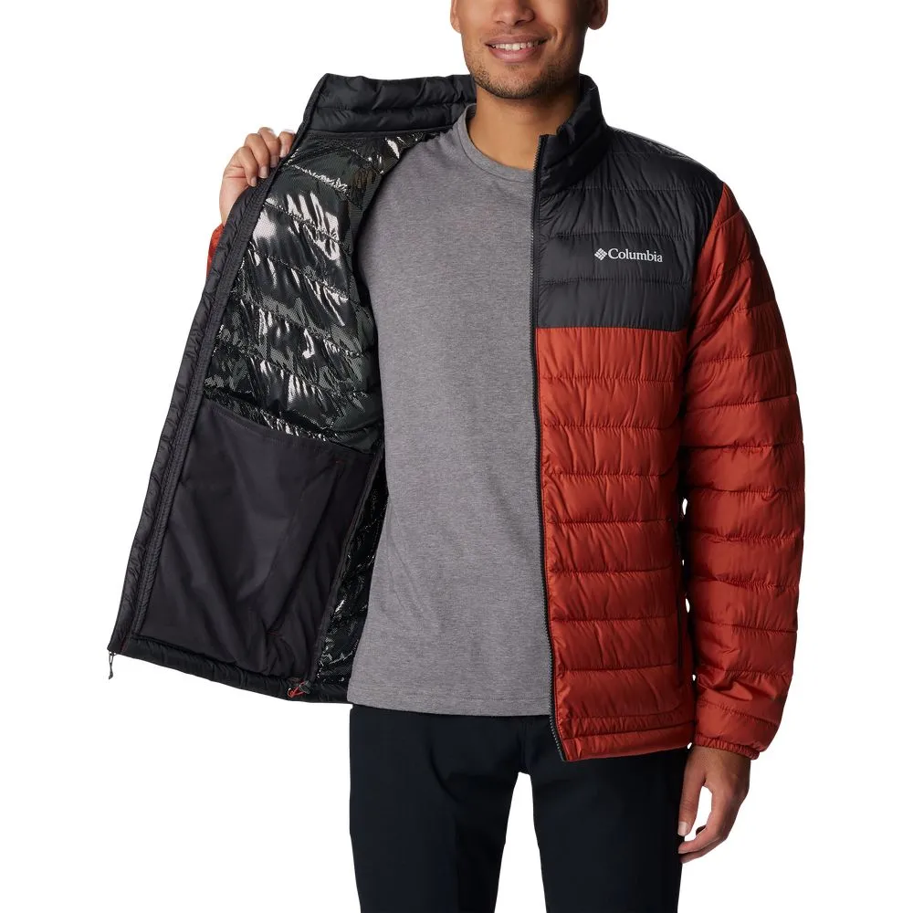 Columbia Powder Lite Jacket for Men - Warp Red/Shark - M