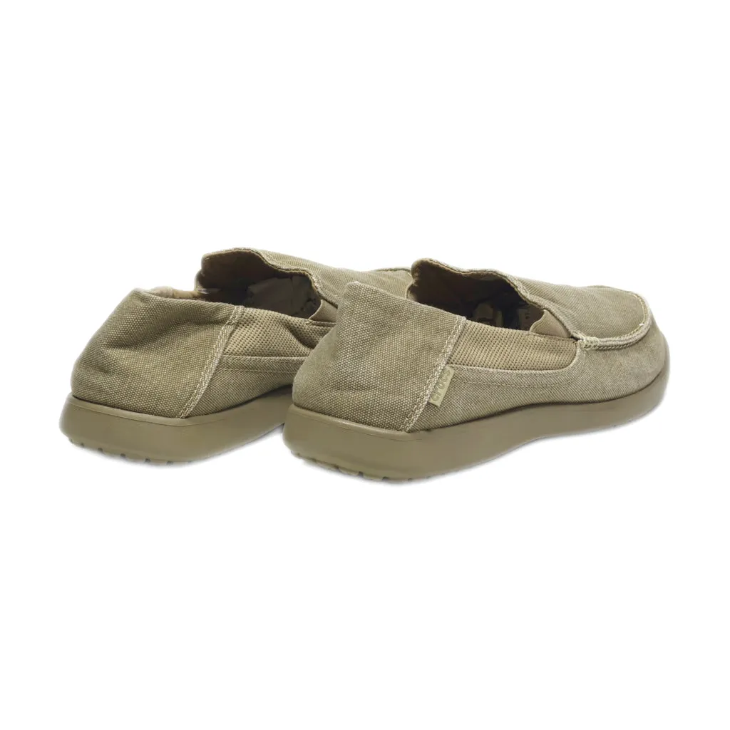 Crocs Loafers Canvas Beige Colour For Men