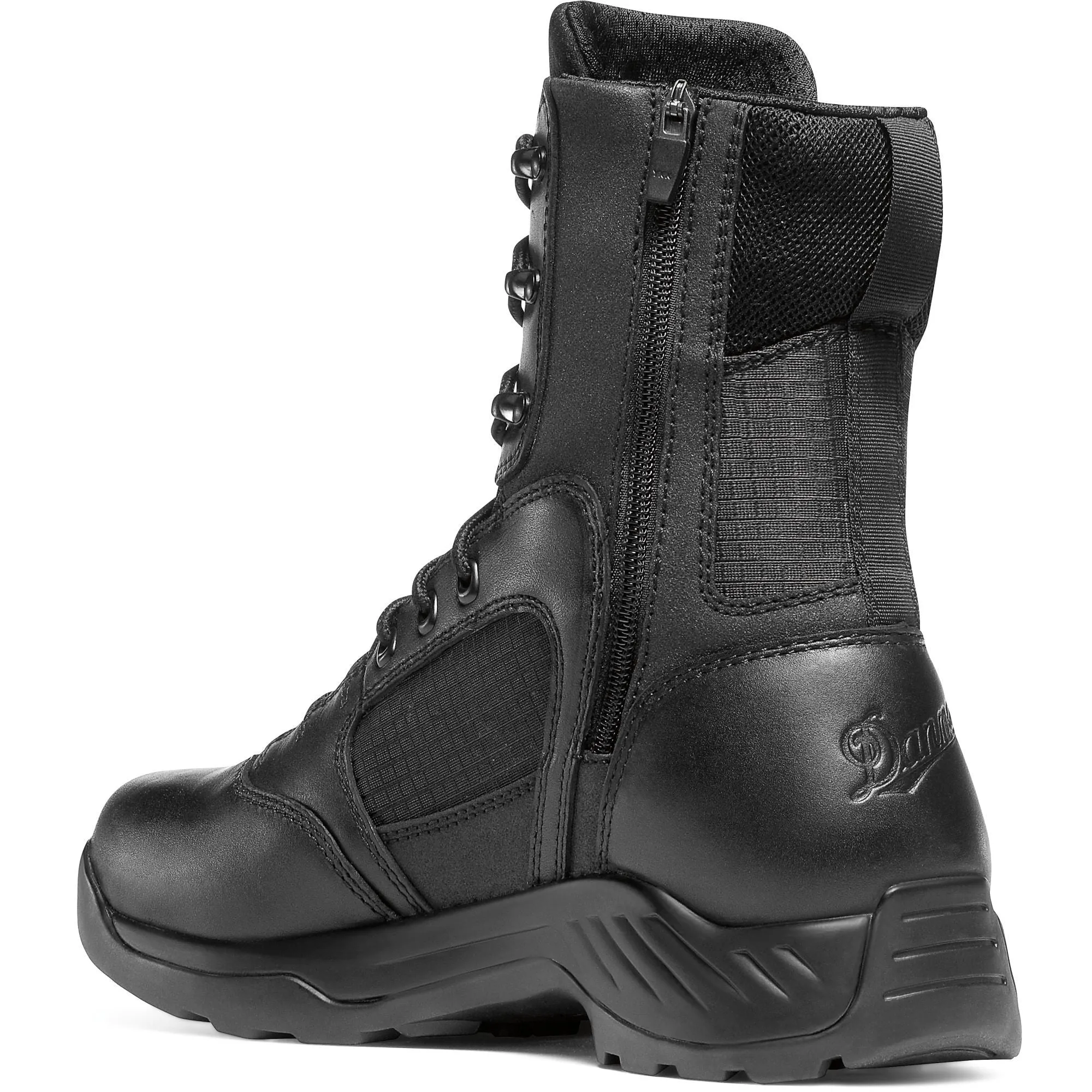 Danner Men's Kinetic 8" Side Zip Waterproof Duty Boot - Black - 28012