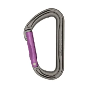 DMM Shadow Straight Gate Climbing Carabiner - Titanium/Purple