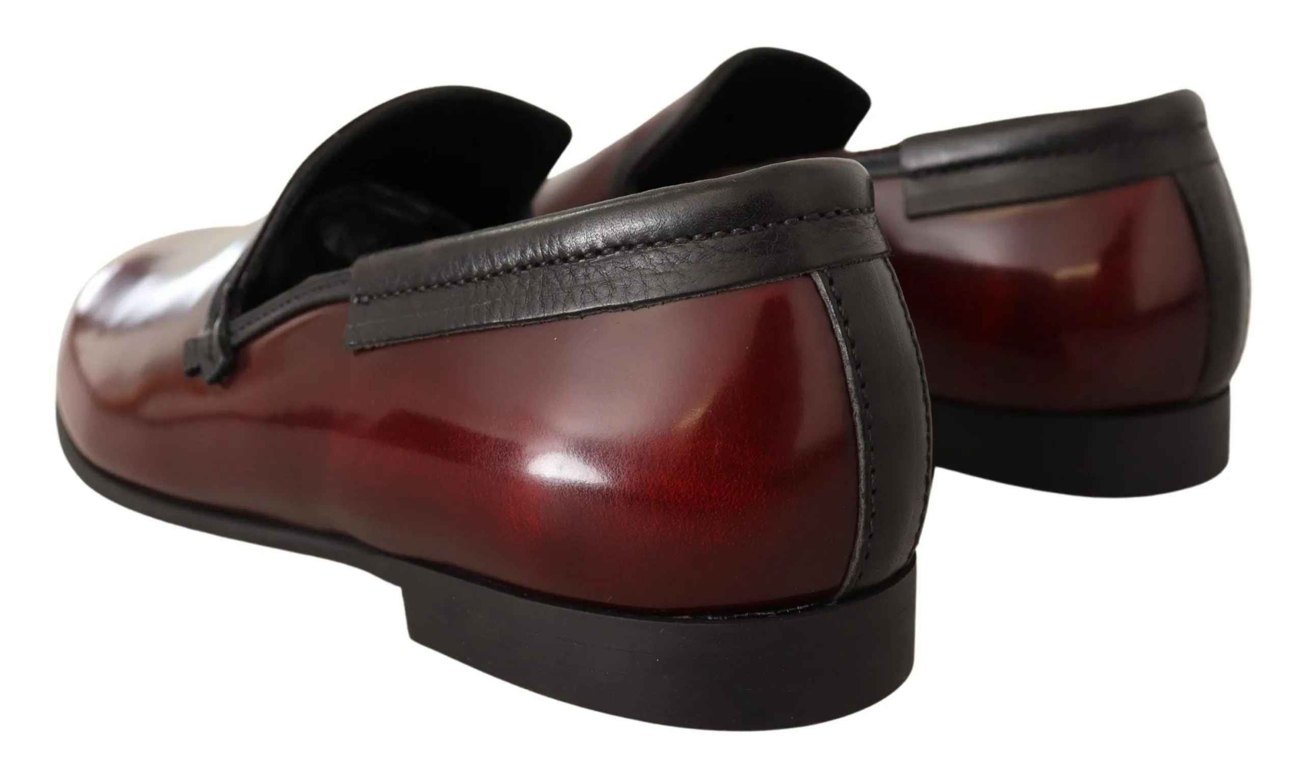 Dolce & Gabbana Men's Bordeaux Leather Loafers