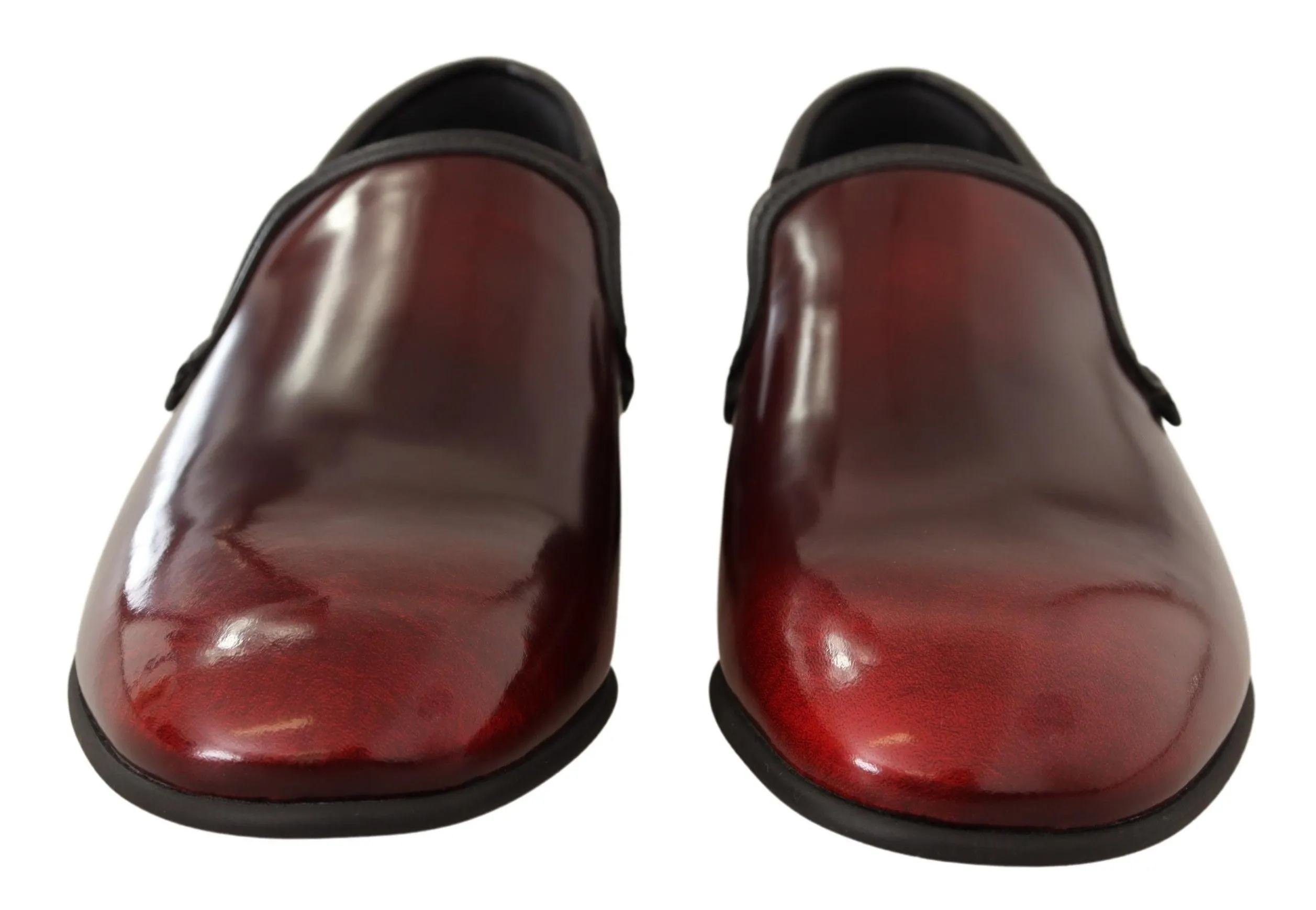 Dolce & Gabbana Men's Bordeaux Leather Loafers