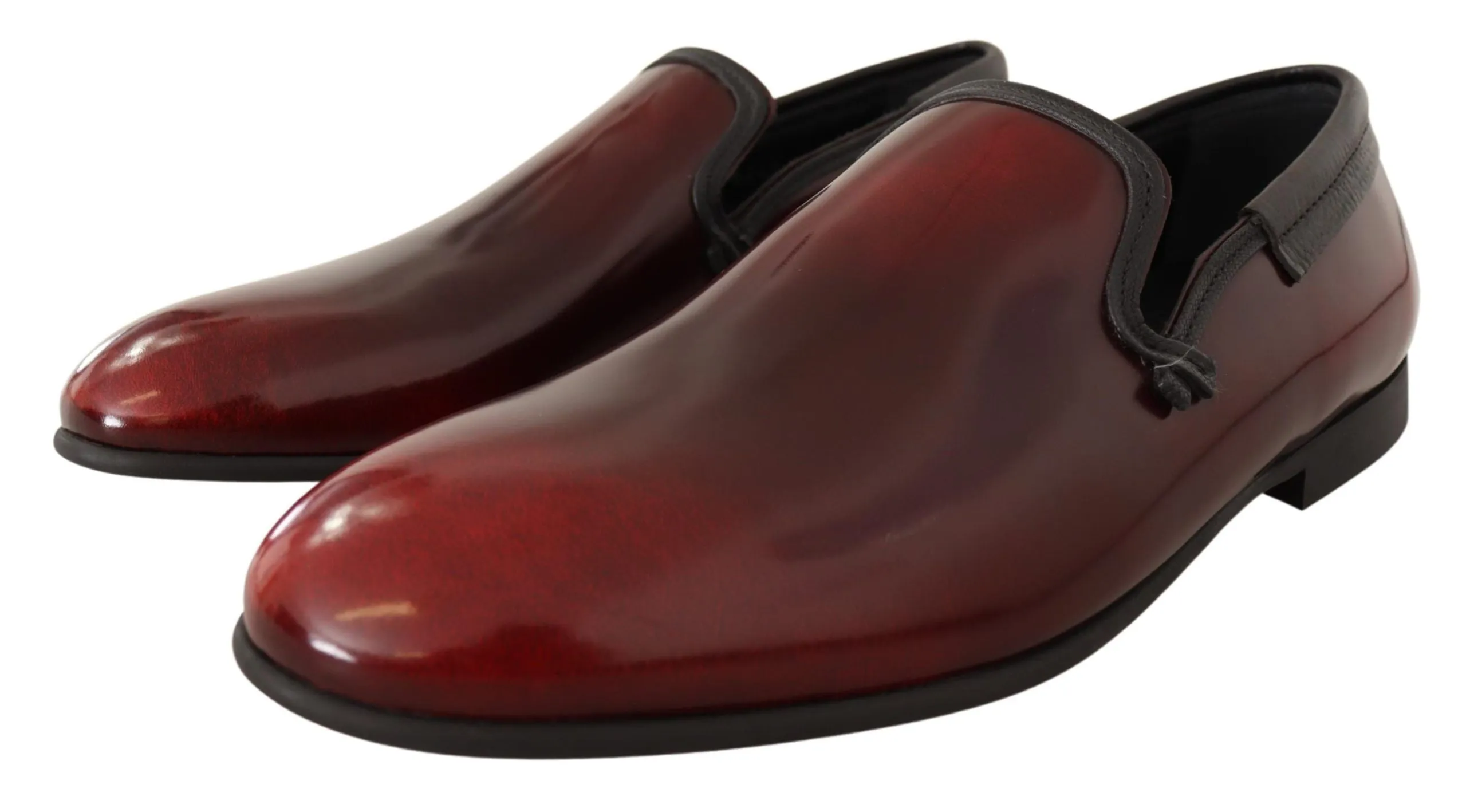 Dolce & Gabbana Men's Bordeaux Leather Loafers