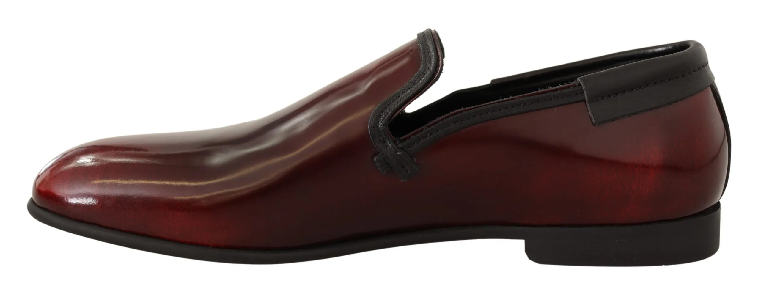 Dolce & Gabbana Men's Bordeaux Leather Loafers