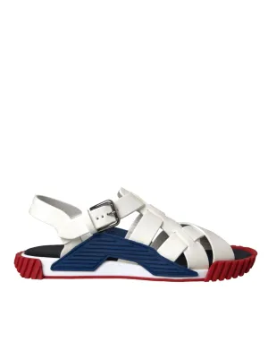 Dolce & Gabbana Multicolor Calf Leather NS1 Sandals Men Shoes