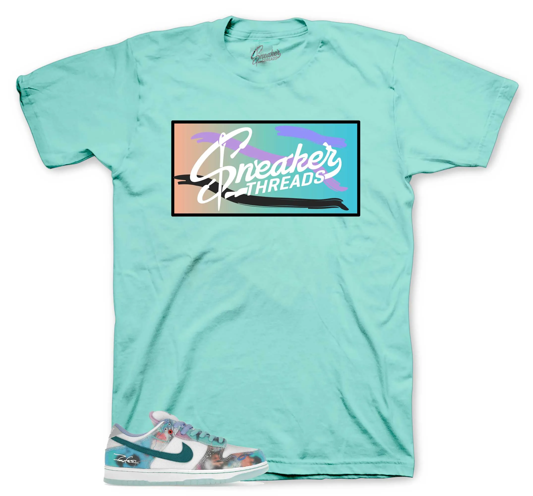 Dunk SB Low Bleached Aqua ST Box Shirt