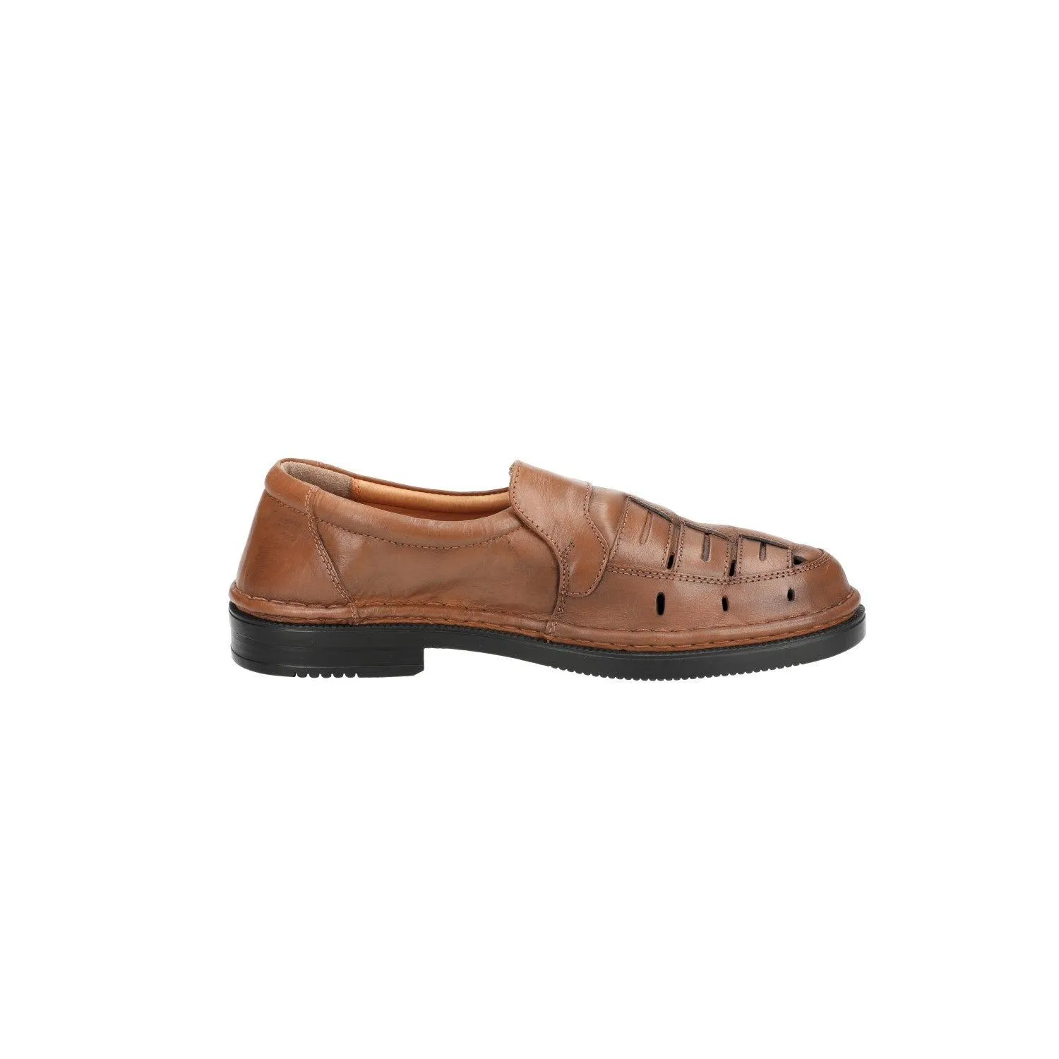 Enrico Mori On Formal Slip Ons Leather Brown Colour For Men