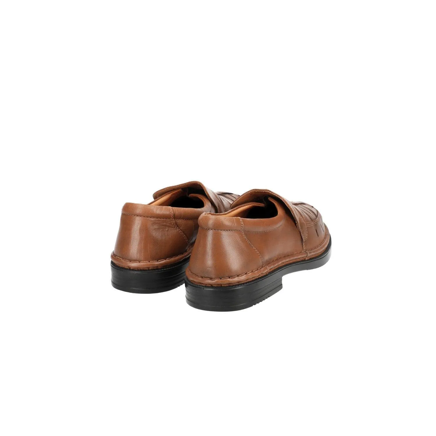 Enrico Mori On Formal Slip Ons Leather Brown Colour For Men