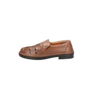 Enrico Mori On Formal Slip Ons Leather Brown Colour For Men