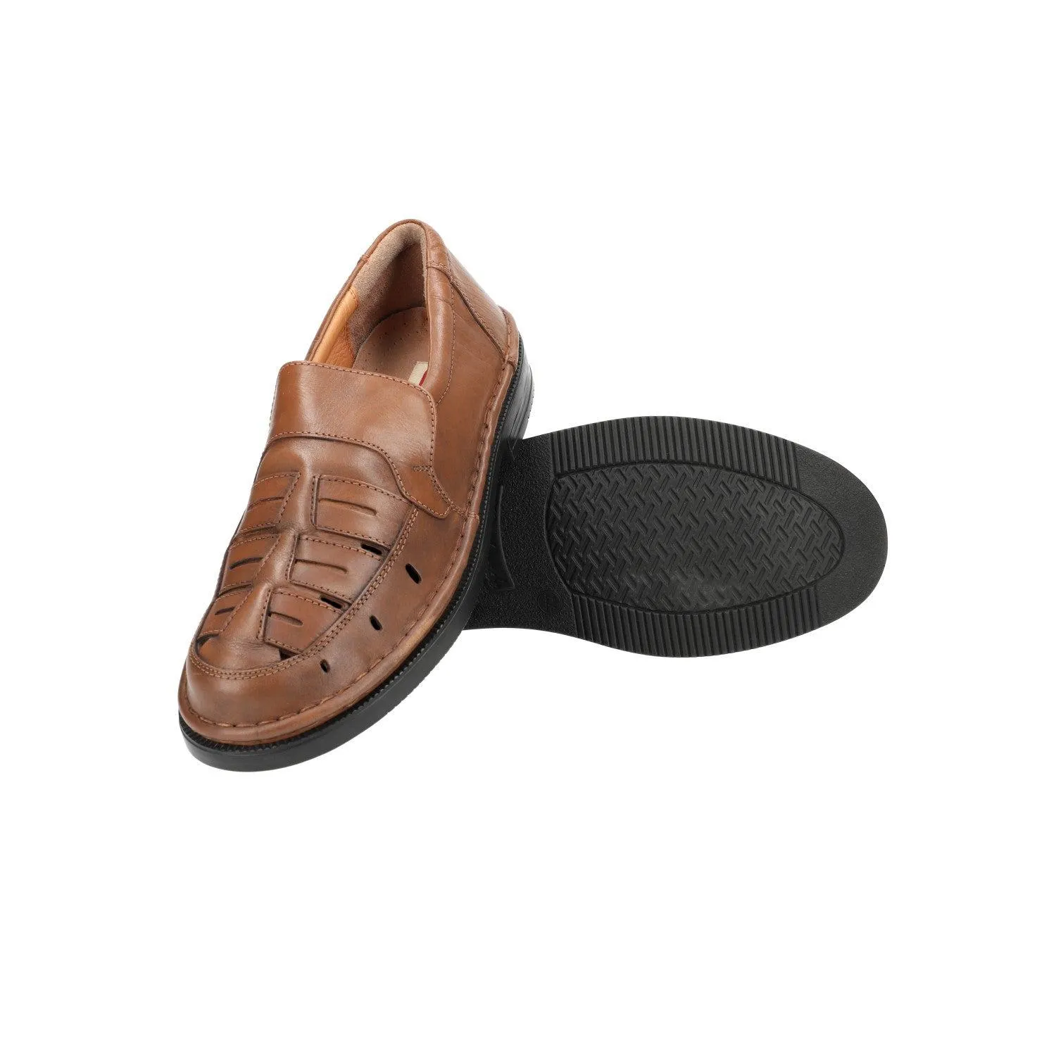 Enrico Mori On Formal Slip Ons Leather Brown Colour For Men