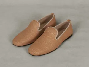 Fenice Loafers in Soleil Silk and Gros Grain