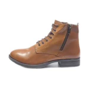 Footflexx Ankle Boots Leather Brown Colour For Women