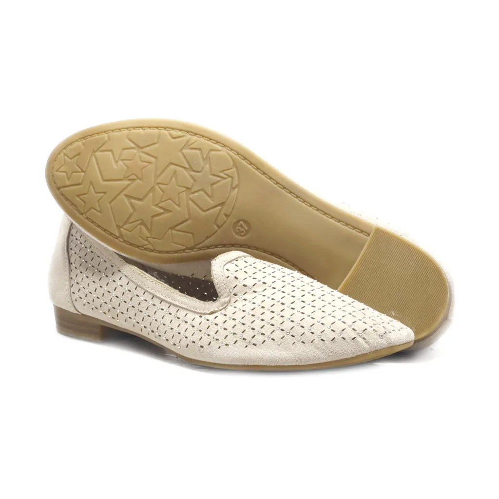 Graceland Loafers Fabric Beige Colour For Women