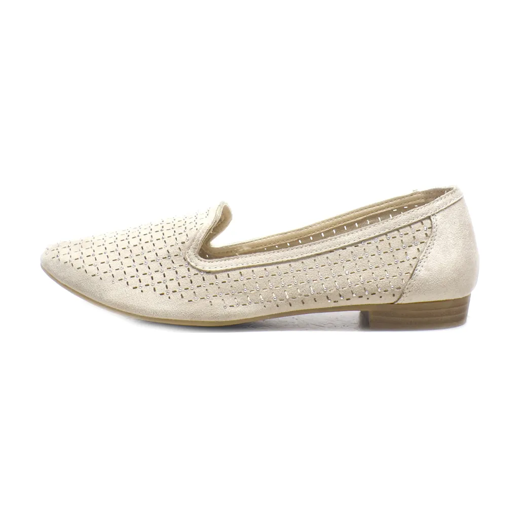 Graceland Loafers Fabric Beige Colour For Women