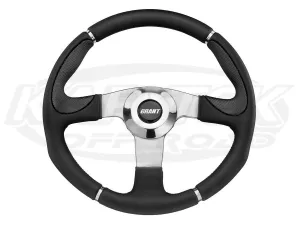 GRANT 452-14 Club Sport Steering Wheel 13-1/2" Dia. Black & Polished