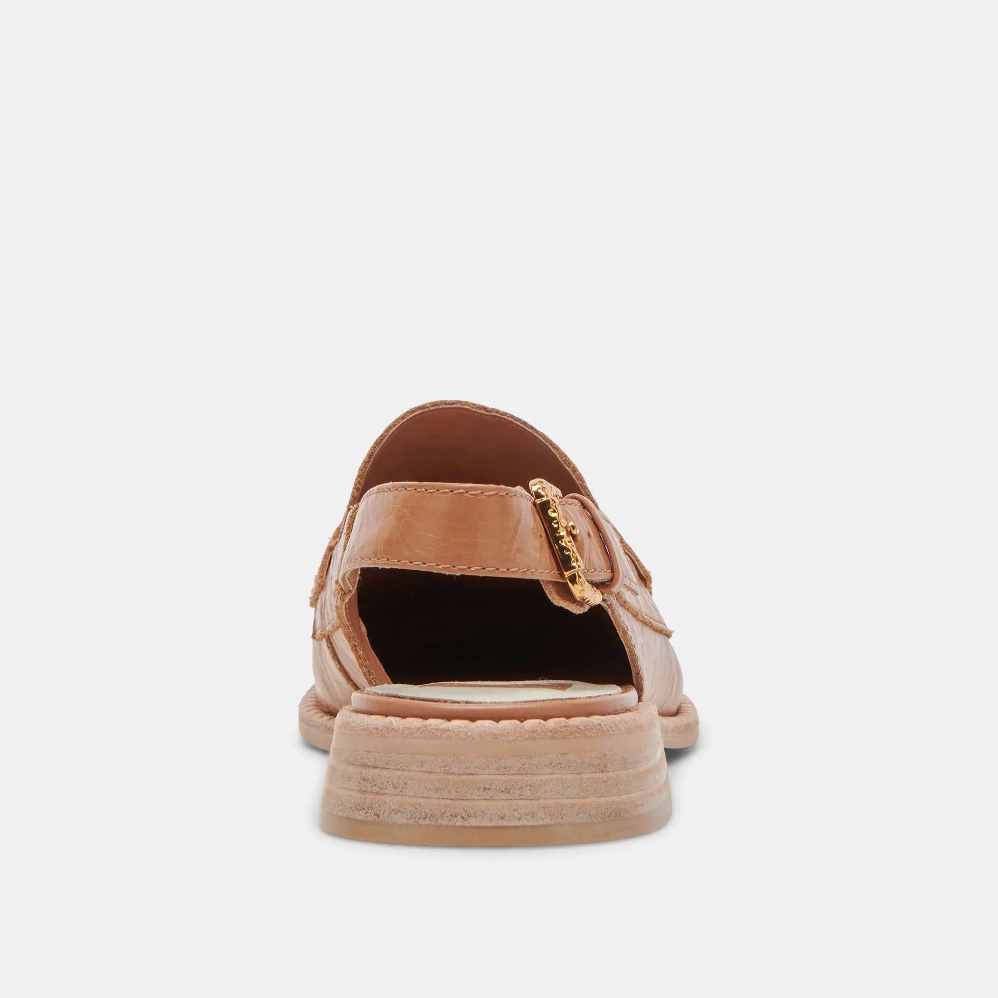 HARDI LOAFERS TAN CRINKLE PATENT