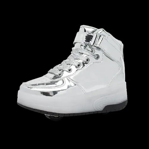 High Top Stylish Led Roller Shoes | Roller High Top Light Up Shoes For Girls