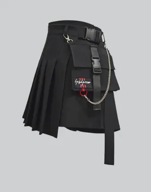 High Waist Cargo Skirt