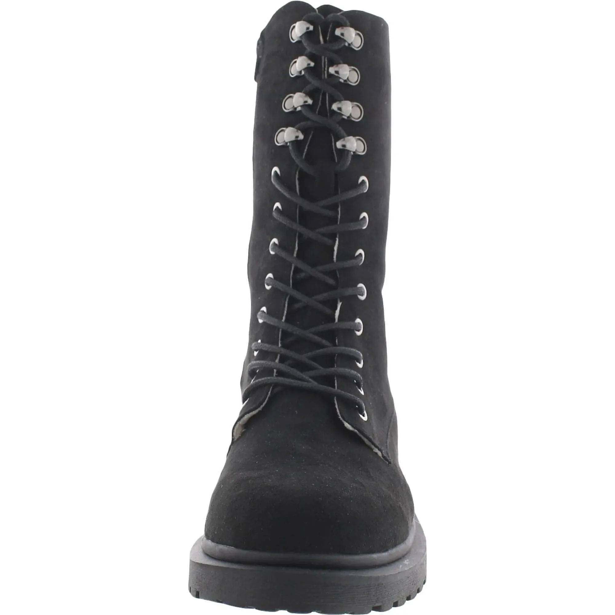 JOURNEE COLLECTION - Cadee Zip up Mid Calf Combat & Lace-up Boots