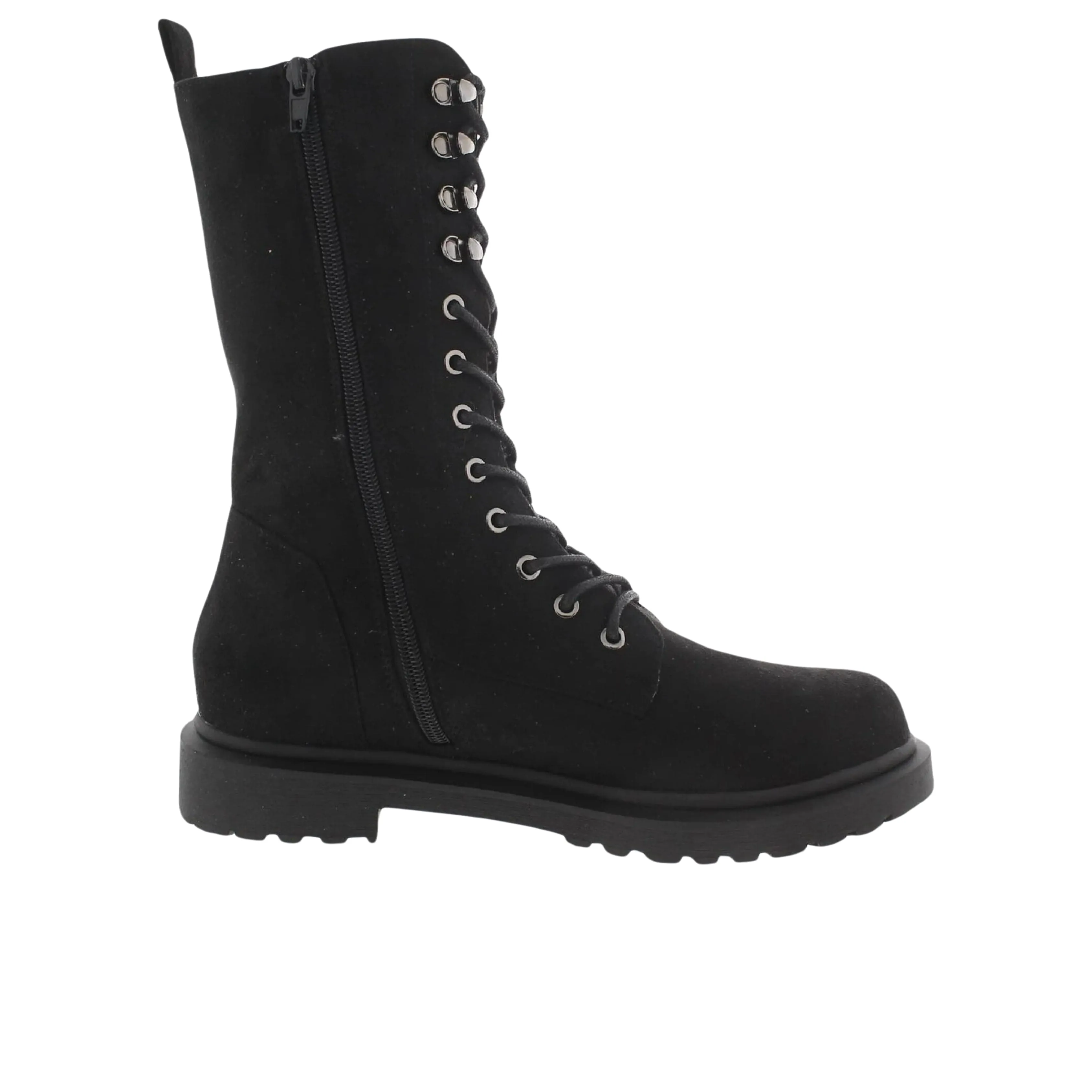 JOURNEE COLLECTION - Cadee Zip up Mid Calf Combat & Lace-up Boots