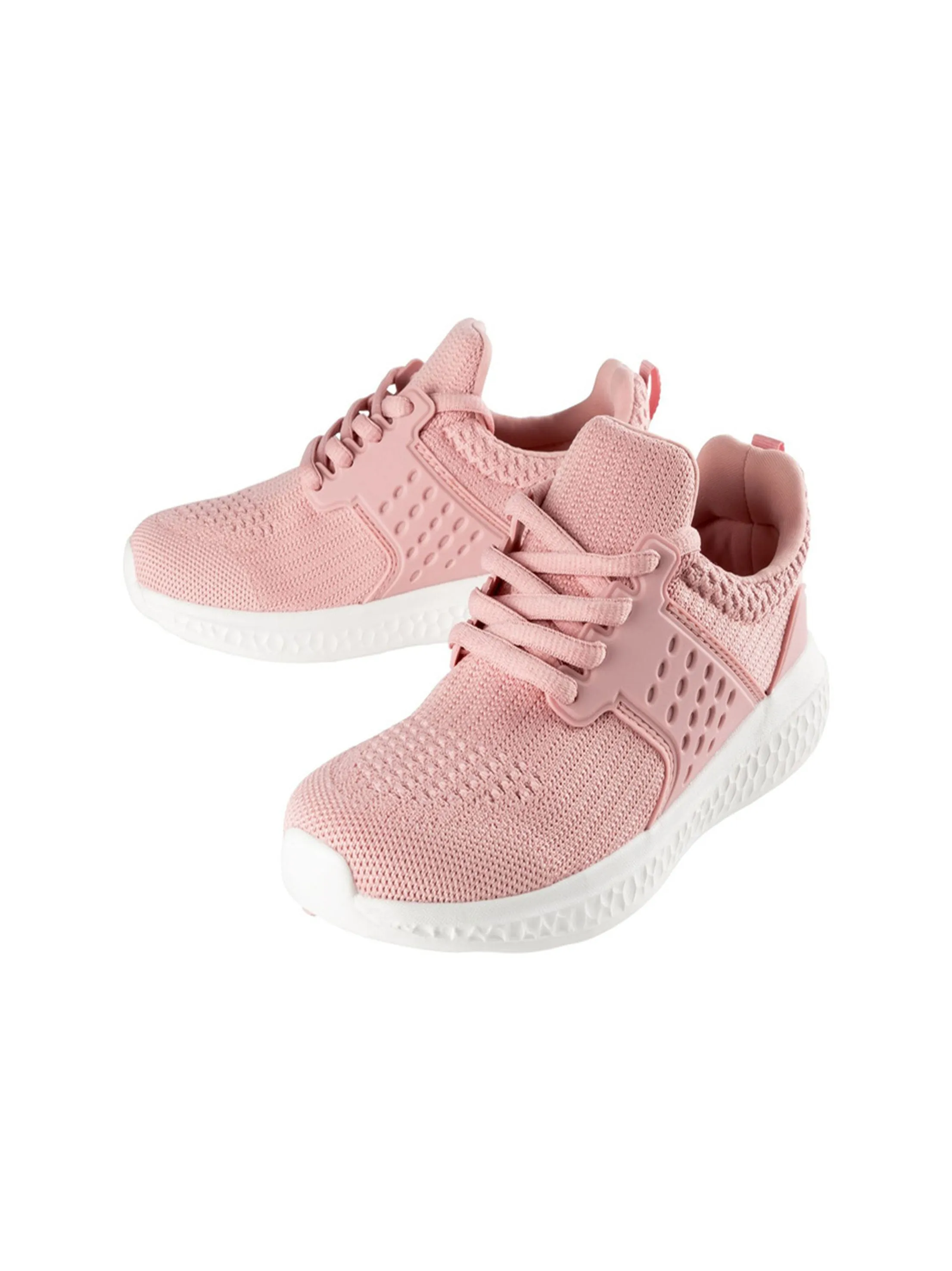 Kids Girl Textured Sport Shoes,Light Pink