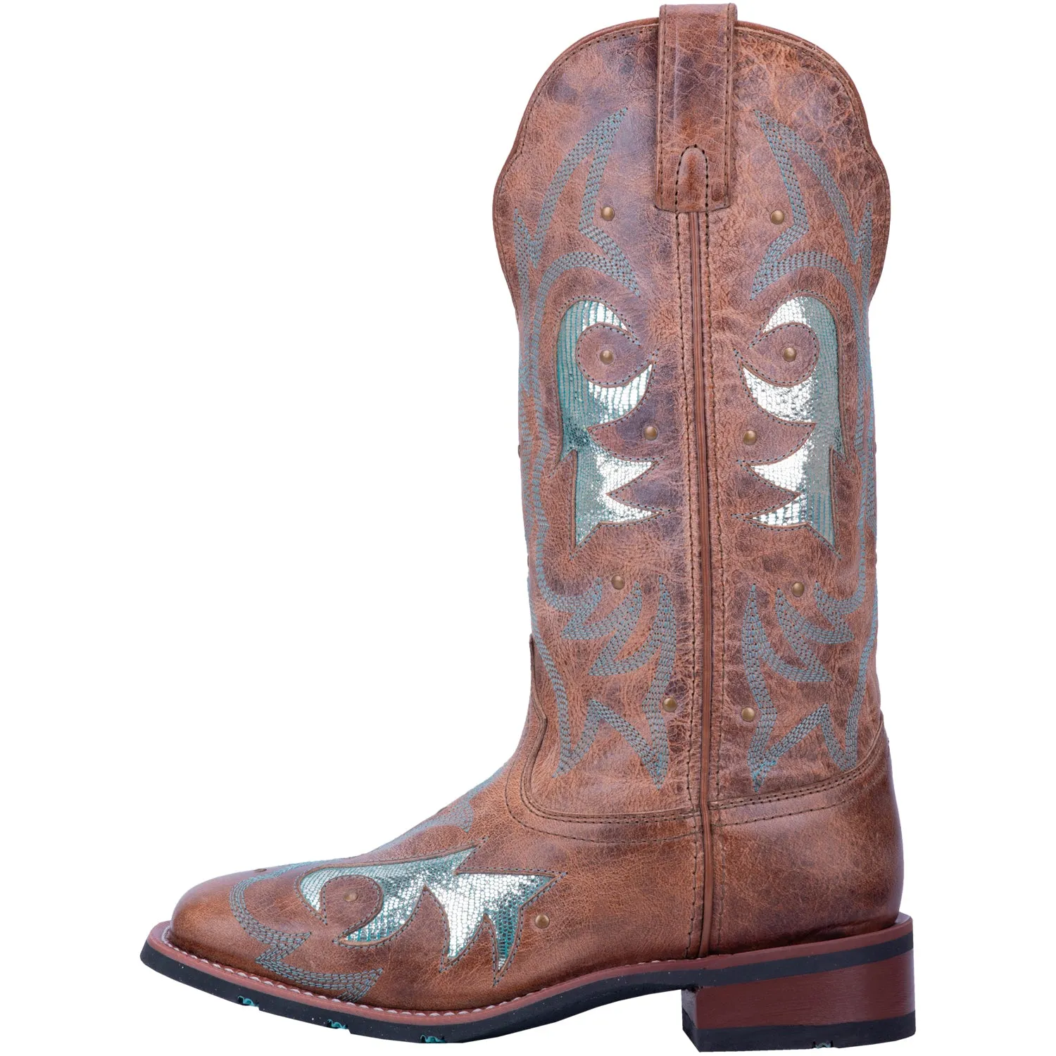 'Laredo' Women's 12" Aquarius Western Square Toe - Brown