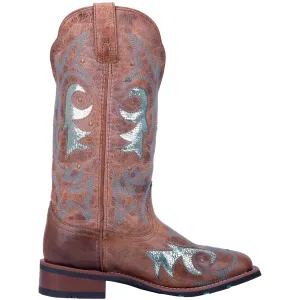 'Laredo' Women's 12" Aquarius Western Square Toe - Brown